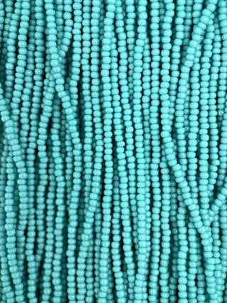 Size 11/0 Czech Glass- #117 Green Turquoise