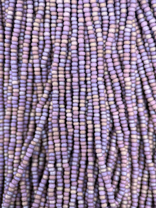 Size 11/0 Czech Glass- #734 Purple Matte Rainbow