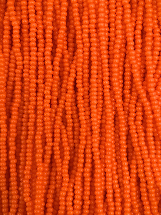 Size 11/0 Czech Glass- #111 Dark Orange
