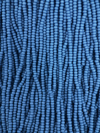 Size 11/0 Czech Glass- #195m French Blue Matte