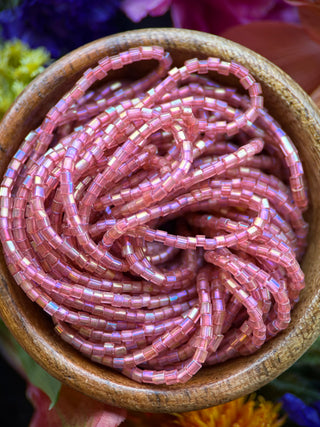 Size 11/0 2-Cut Czech Glass- #1172 Rose Rainbow