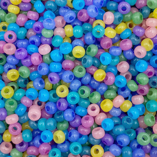 Size 8/0 Czech Glass Mix- Cotton Candy