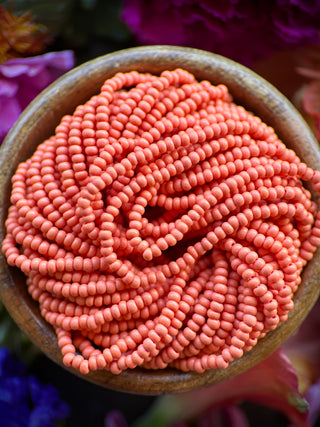 Size 11/0 Czech Glass- #1546 Burnt Adobe Matte