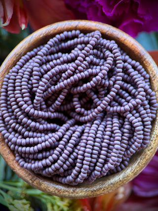 Size 11/0 Czech Glass- #197m Dark Brown Matte