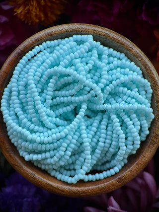 Size 11/0 Czech Glass- #1316 Light Blue Turquoise