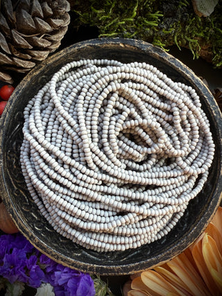 Size 11/0 Czech Glass- #102m Grey Matte