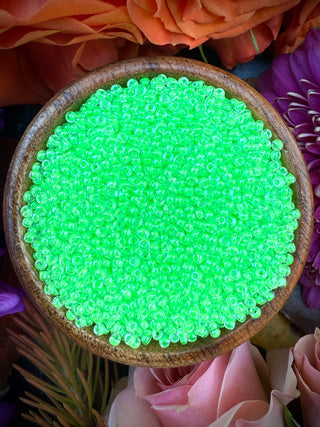 Size 11/0 Miyuki Round- 91120 Luminous Mint Green