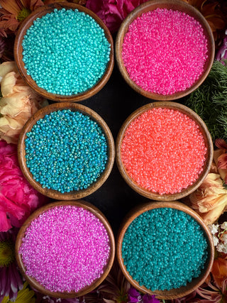 Size 11/0 Miyuki Round Combo- Aqua Magenta