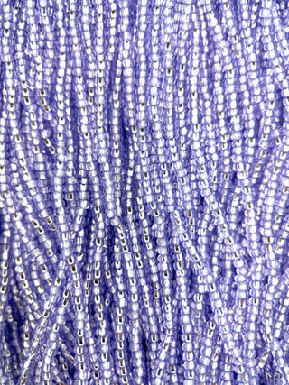 Size 11/0 Czech Glass- #1187 Tanzanite Silver Lined
