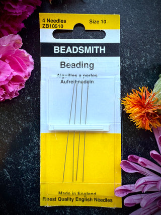 Size 10 Beading Needles- Pack of 4