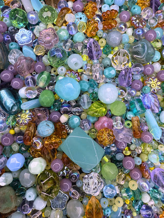 285 Grams- Sparkling Turquoise Garden Chunky Mix
