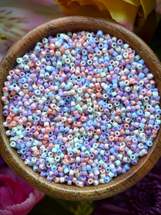 Size 11/0 Miyuki Delica Mix- Soft Pastels