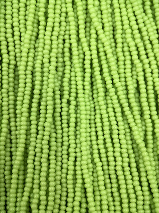 Size 11/0 Czech Glass- #155 Lime Green