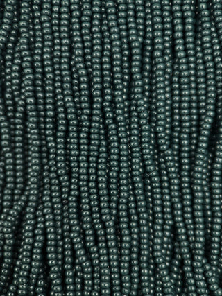 Size 11/0 Czech Glass- #162 Dark Green