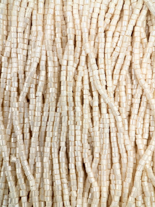 Size 11/0 2-Cut Czech Glass- #150 Eggshell