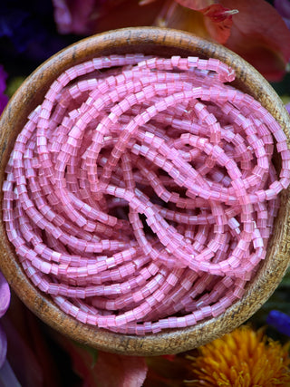 Size 11/0 2-Cut Czech Glass- #732 Old Rose Satin