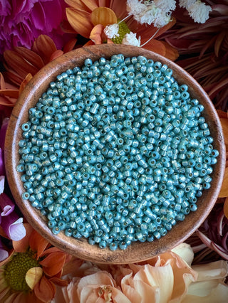 Size 11/0 Miyuki Round Combo- Minty Champagne