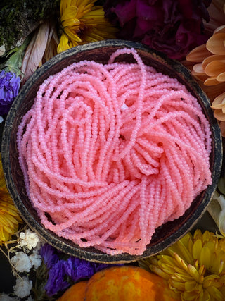 Size 11/0 Czech Glass- #1232 Salmon Opal