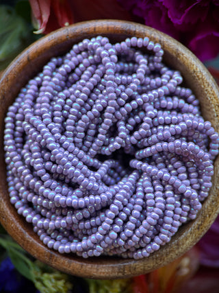 Size 11/0 Czech Glass- #465 Lavender Rainbow
