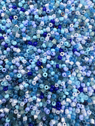 25 Gram Size 11/0 Czech Glass Mix- Ocean Breeze