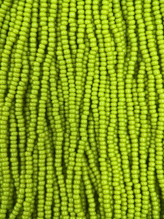 Size 11/0 Czech Glass- #841 Olive Green
