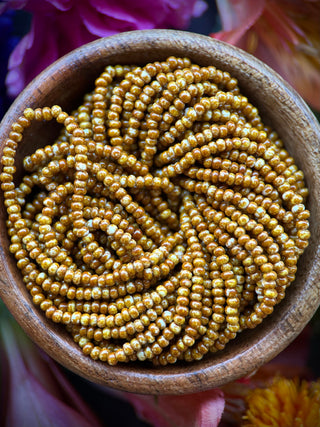 Size 11/0 Czech Glass- #1001 Butterscotch