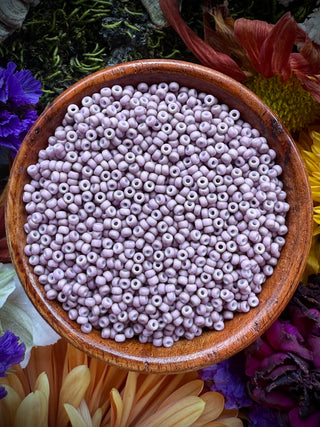 Size 11/0 Miyuki Round- 92034 Fancy Frosted Rose Beige