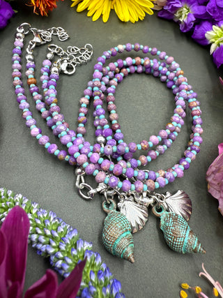 Purple Shell Necklace