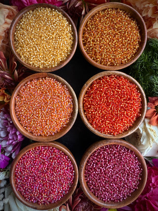 Size 11/0 Miyuki Round Combo- Pumpkin Berry