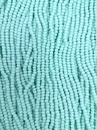Size 11/0 Czech Glass- #1317 Light Green Turquoise