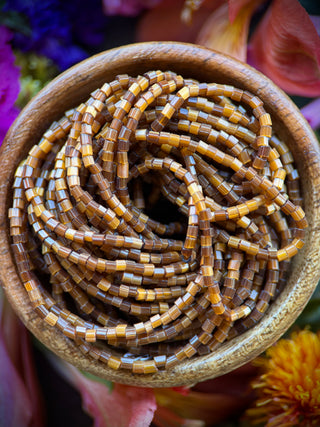 Size 11/0 2-Cut Czech Glass- #852 Brown Satin