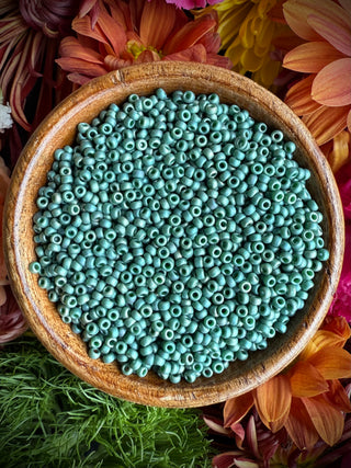 Size 11/0 Miyuki Round Combo- Apricot Sage