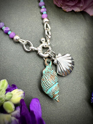 Purple Shell Necklace