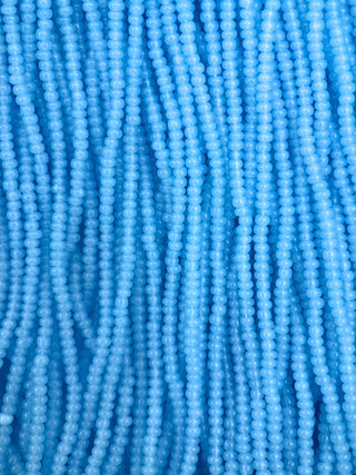 Size 11/0 Czech Glass- #616 Baby Blue Opal