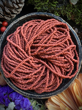 Size 11/0 Czech Glass- #164m Matte Brown