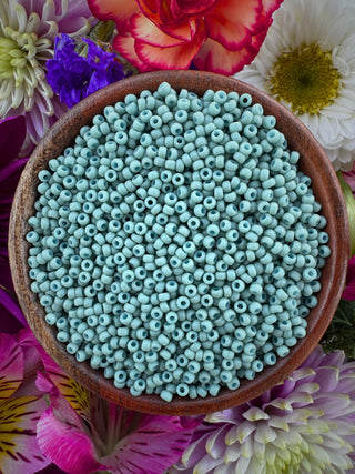 Size 11/0 Miyuki Round- 92028 Matte Opaque Seafoam Luster
