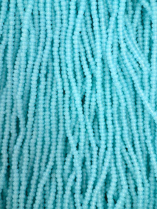 Size 11/0 Czech Glass- #1231 Light Cerulean Opal