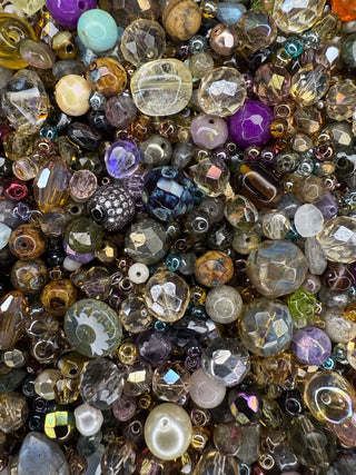 370 Grams- Luxe Glass & Gemstone Chunky Mix