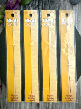 Extra Long - 5 Inch Large Eye Beading Needles- Pack of 4