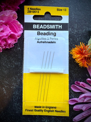 Size 13 Beading Needles- Pack of 4