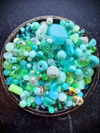 100 Grams- Blue Green Turquoise Chunky Mix