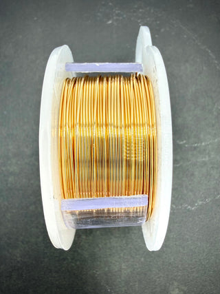 24 Gauge Round Craft Wire 8 Yards - GOLD