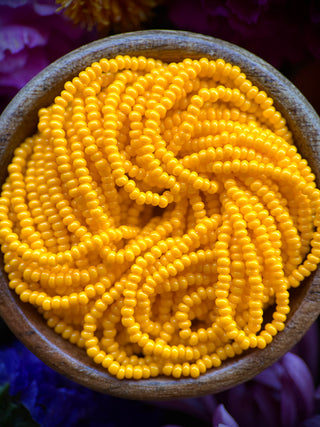 Size 11/0 Czech Glass- #110 Light Orange