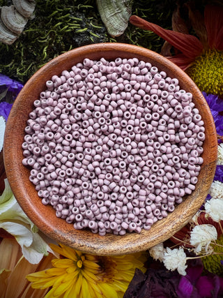 Size 11/0 Miyuki Round- 92027 Fancy Frosted Palest Cocoa