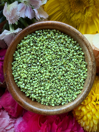 Size 11/0 Miyuki Delica- db2265 Picasso Chartreuse