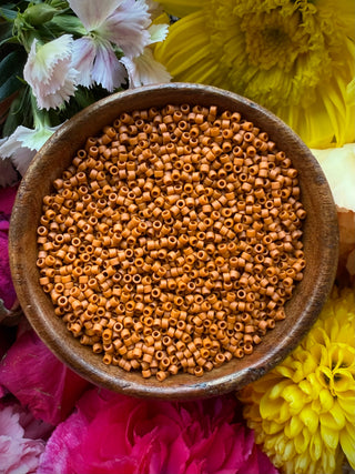 Size 11/0 Miyuki Delica- db2287 Frost Opaque Glaze Burnt Orange