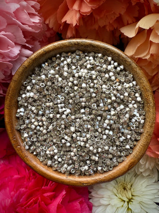 Size 11/0 Miyuki Delica- db671 Silver Lined Variegated Taupe