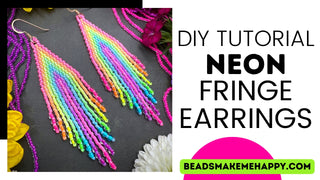 DIY KIT: Neon Fringe Earrings