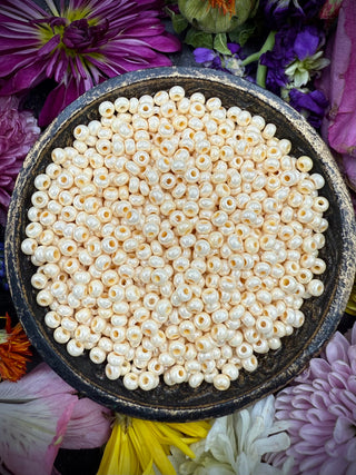 50 Grams- Size 6/0 Czech Glass- Eggshell