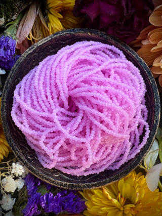 Size 11/0 Czech Glass- #1181 Pink Opal